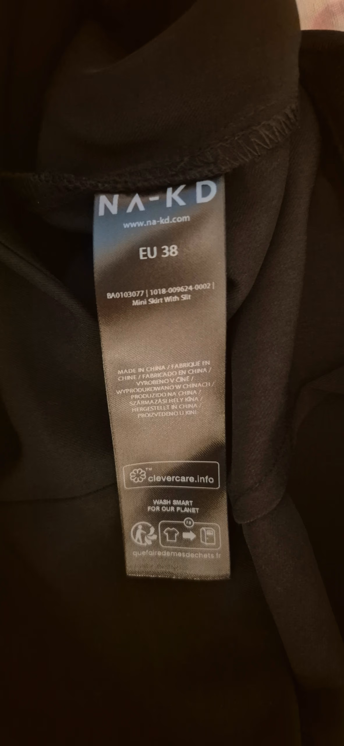 NA-KD Black Mini Skirt, photo 2