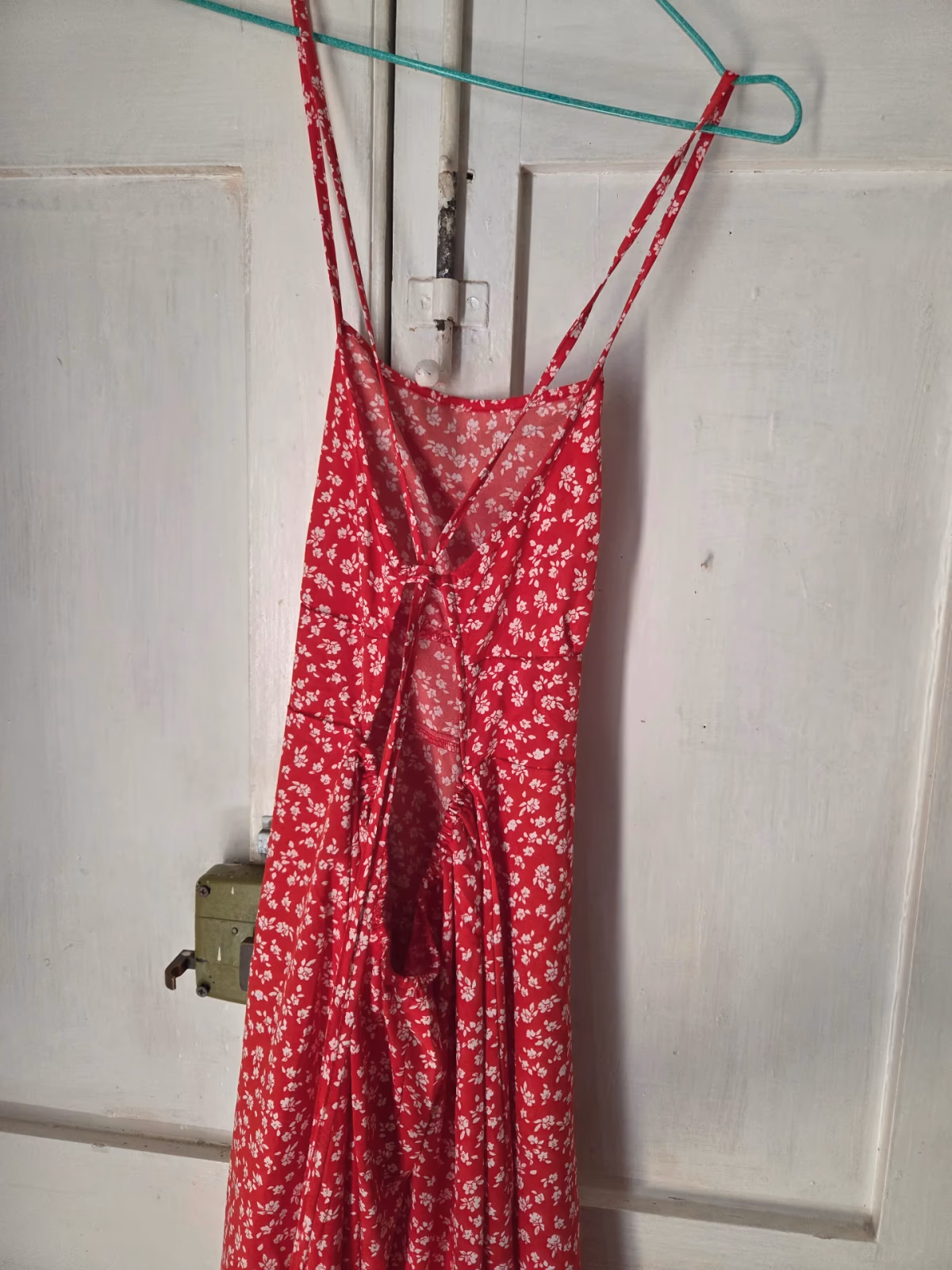 Red Floral Lace Back Dress, photo 2