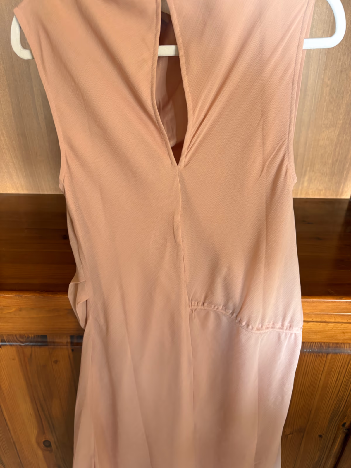 Pink drape high neck dress, photo 4