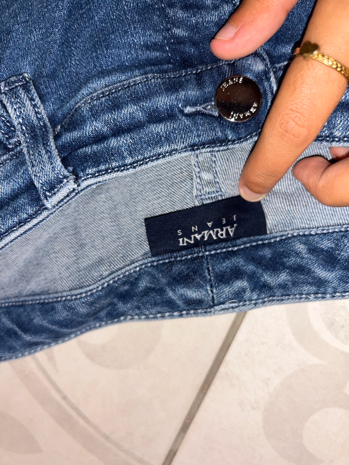 Armani Jeans Slim Denim Trousers, photo 2
