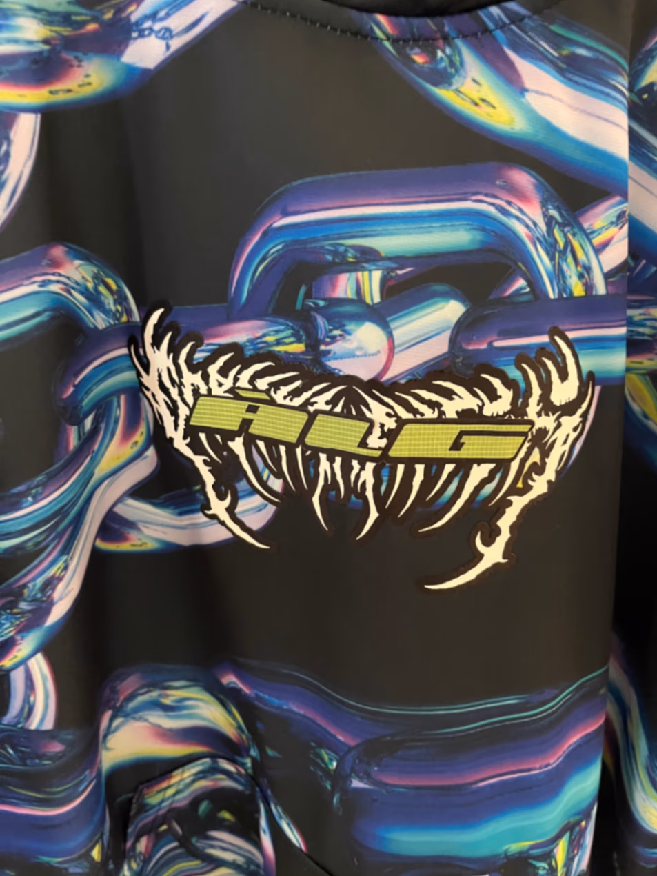 Abstract Chain Pattern Hoodie, photo 3