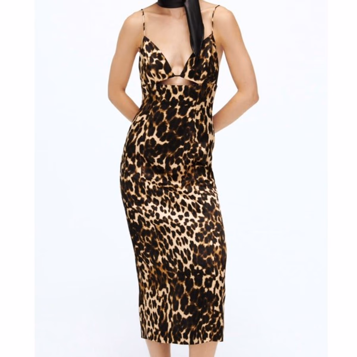 Leopard Print Cut Out Midi Dress, photo 2