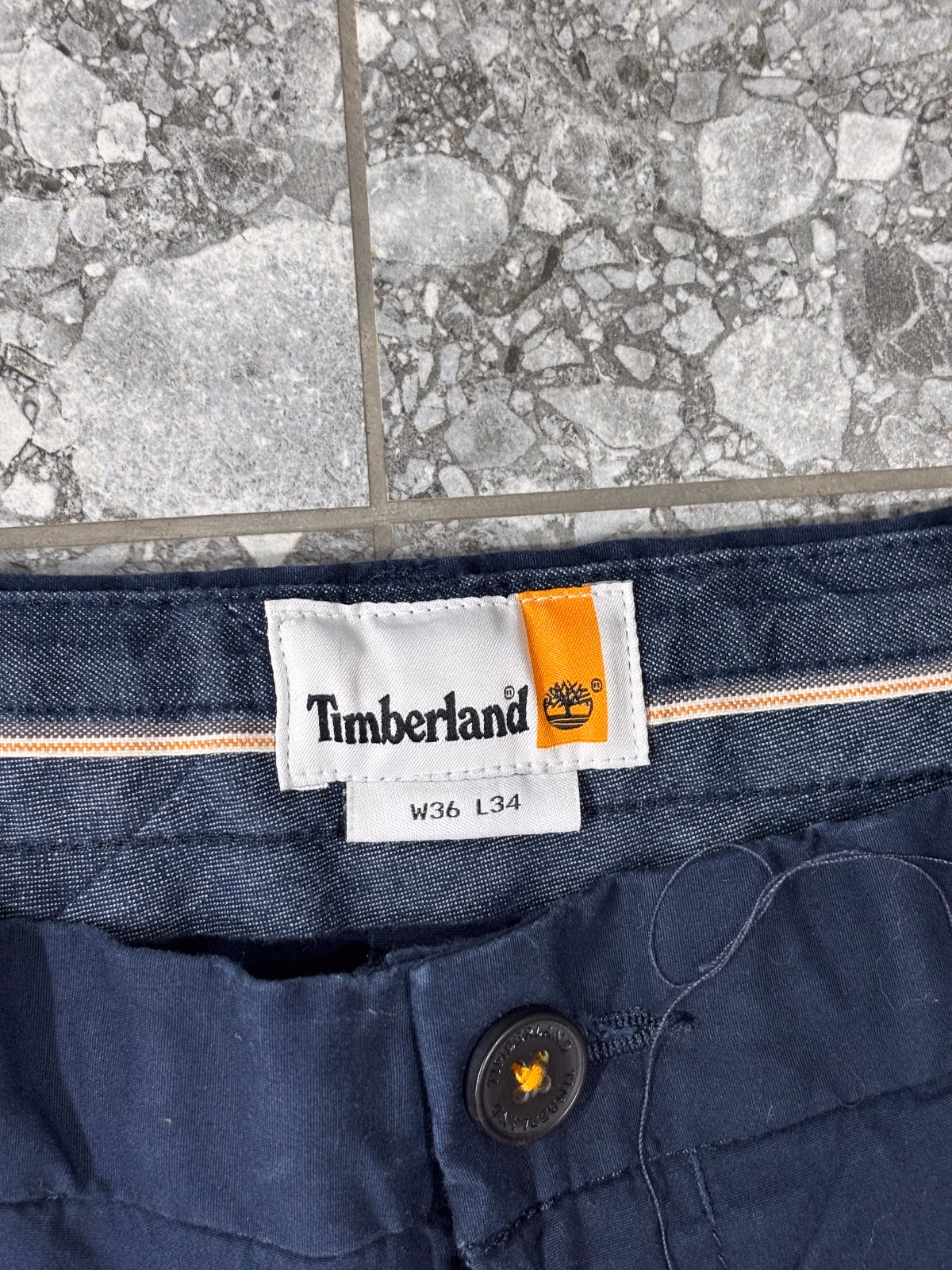 TIMBERLAND Navy chino shorts, photo 3
