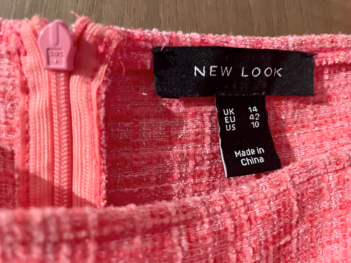 Pink textured puff sleeve dress, photo 3