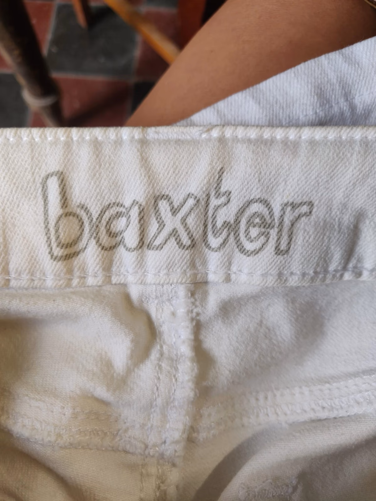White Baxter Cropped Trousers, photo 3