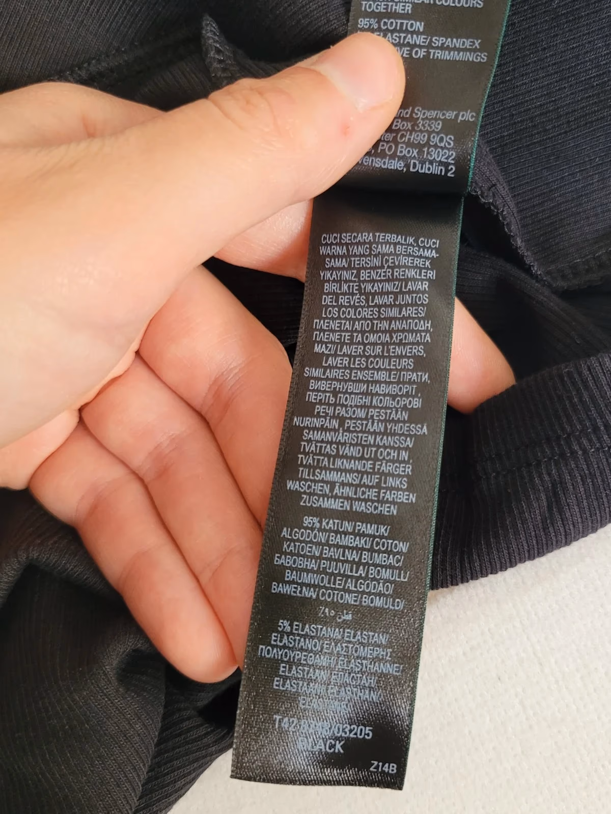 Maxi black cotton dress, photo 4