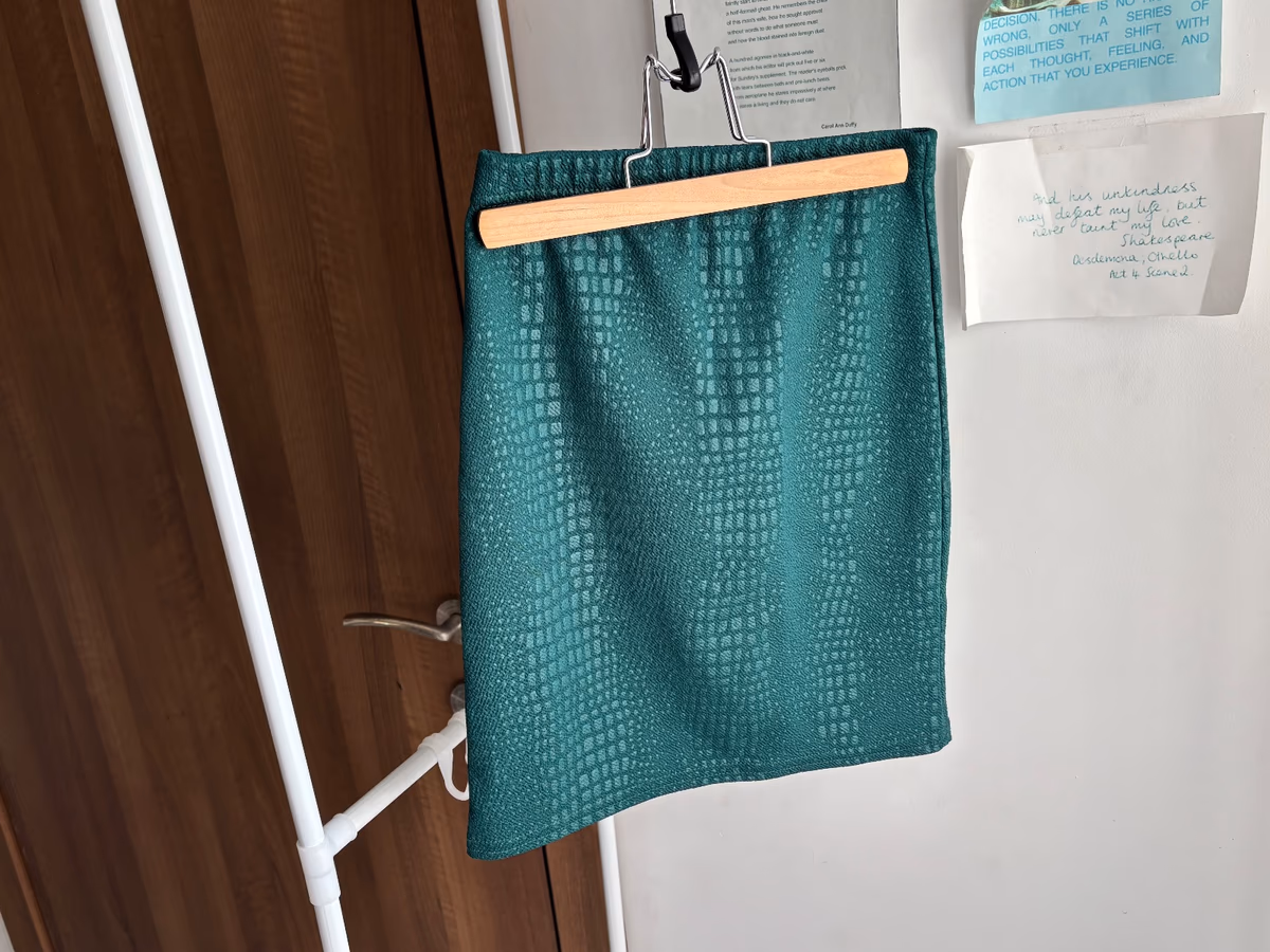 Green Croc Print Mini Skirt, photo 2