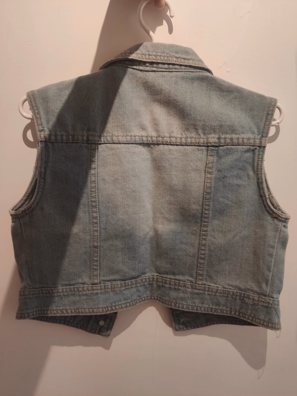 Classic blue denim vest, photo 2