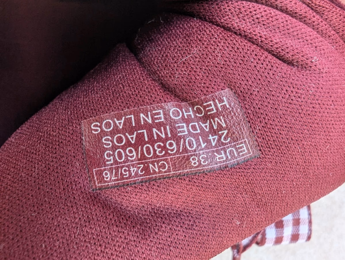 Zara Burgundy Ribbon Lace Trainers EU38, photo 5