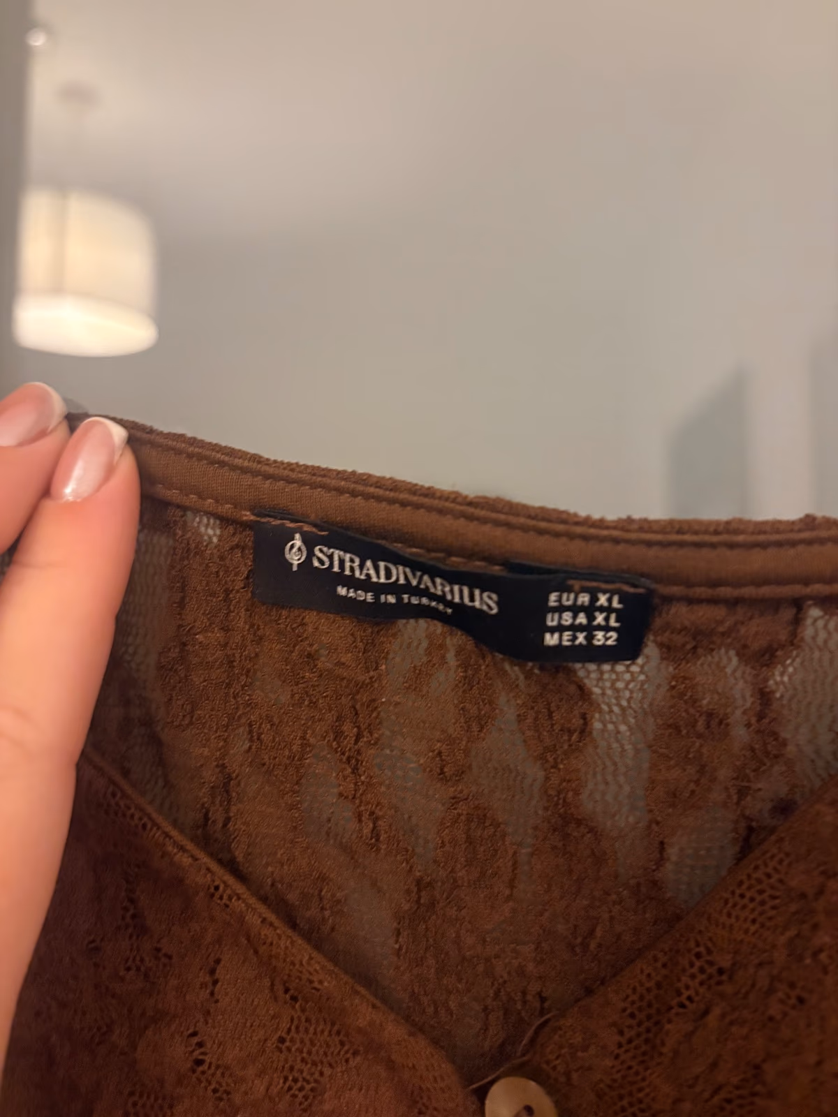 Stradivarius Brown Lace  Top, photo 2