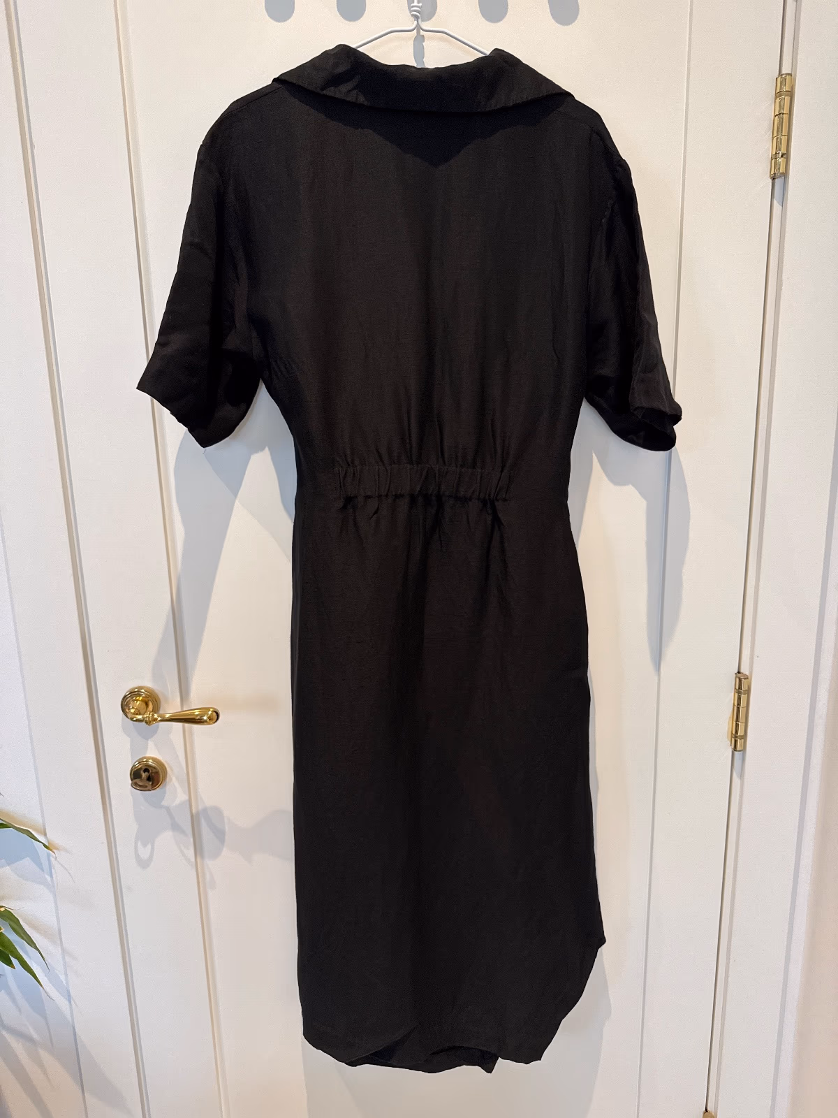 Sandro Black Wrap Linen Blend Dress, photo 2