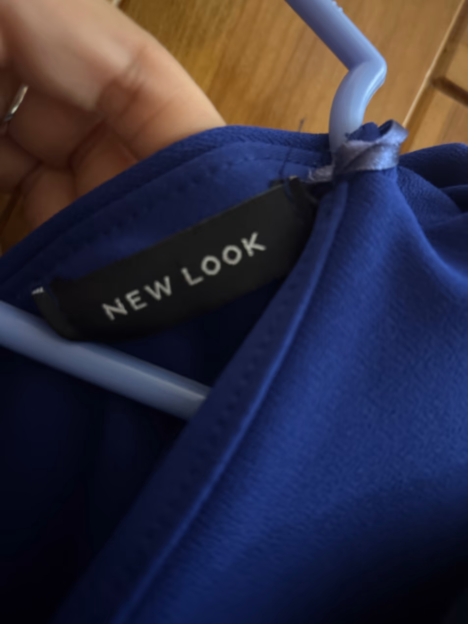 Royal Blue Ruffle Front Jumpsuit, photo 3