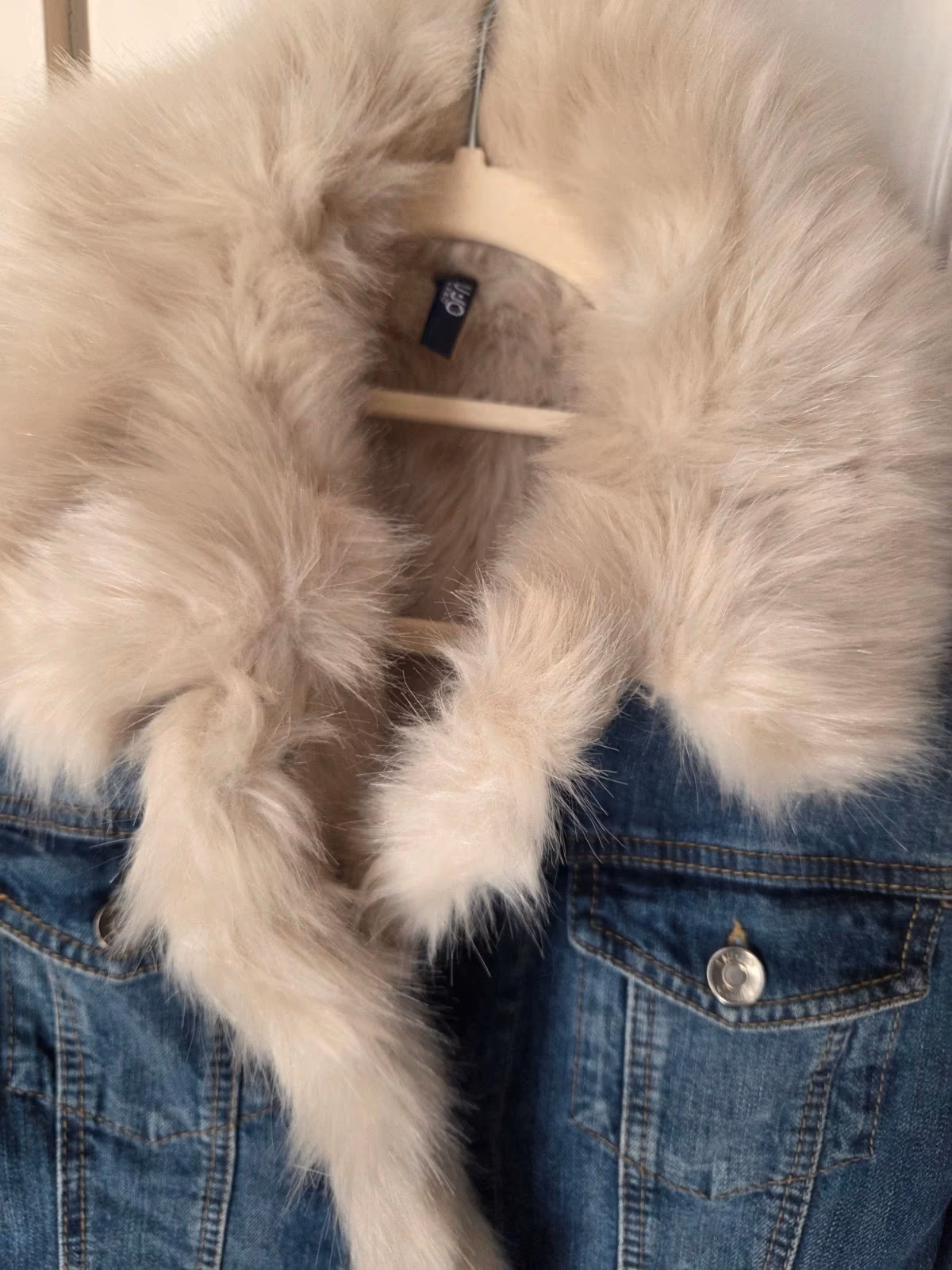 Liu Jo faux-fur denim jacket, photo 2
