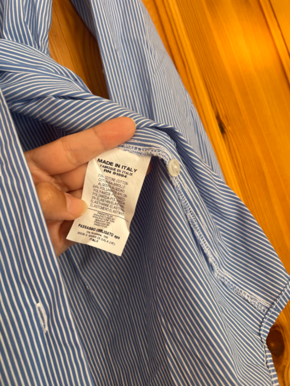Blue Striped Ruffle Collar Shirt, photo 2