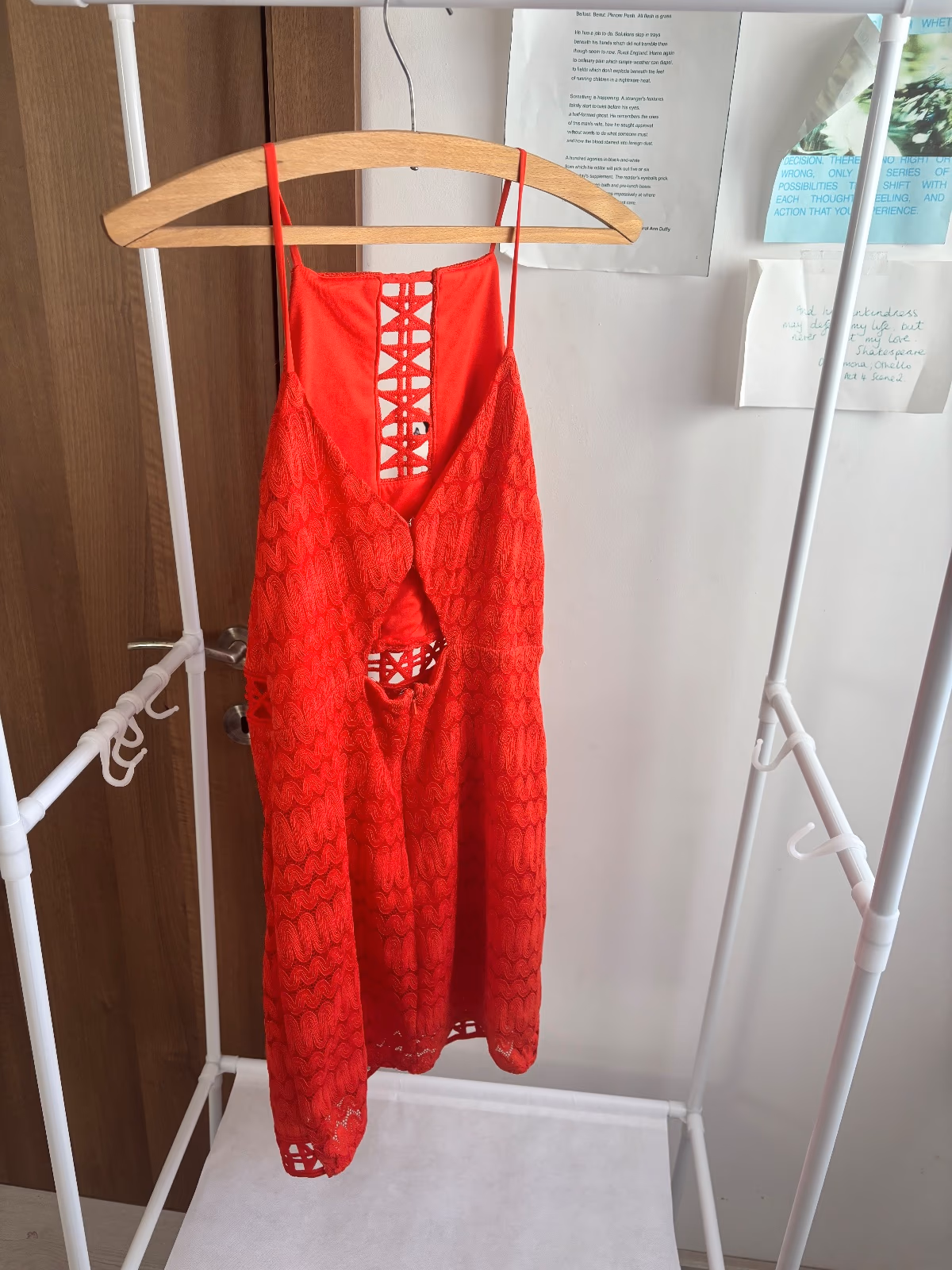Red Topshop Petite Lace Dress, photo 2