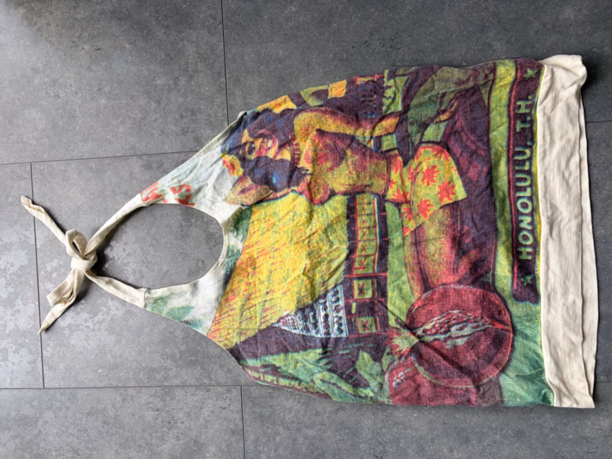 Vintage Honolulu Print Halter Top, photo 2