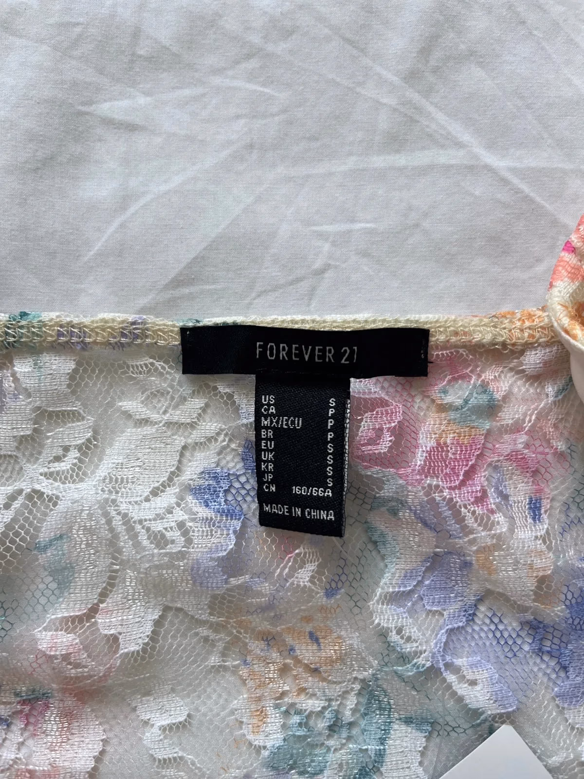 Forever 21 Floral Lace Corset, photo 3