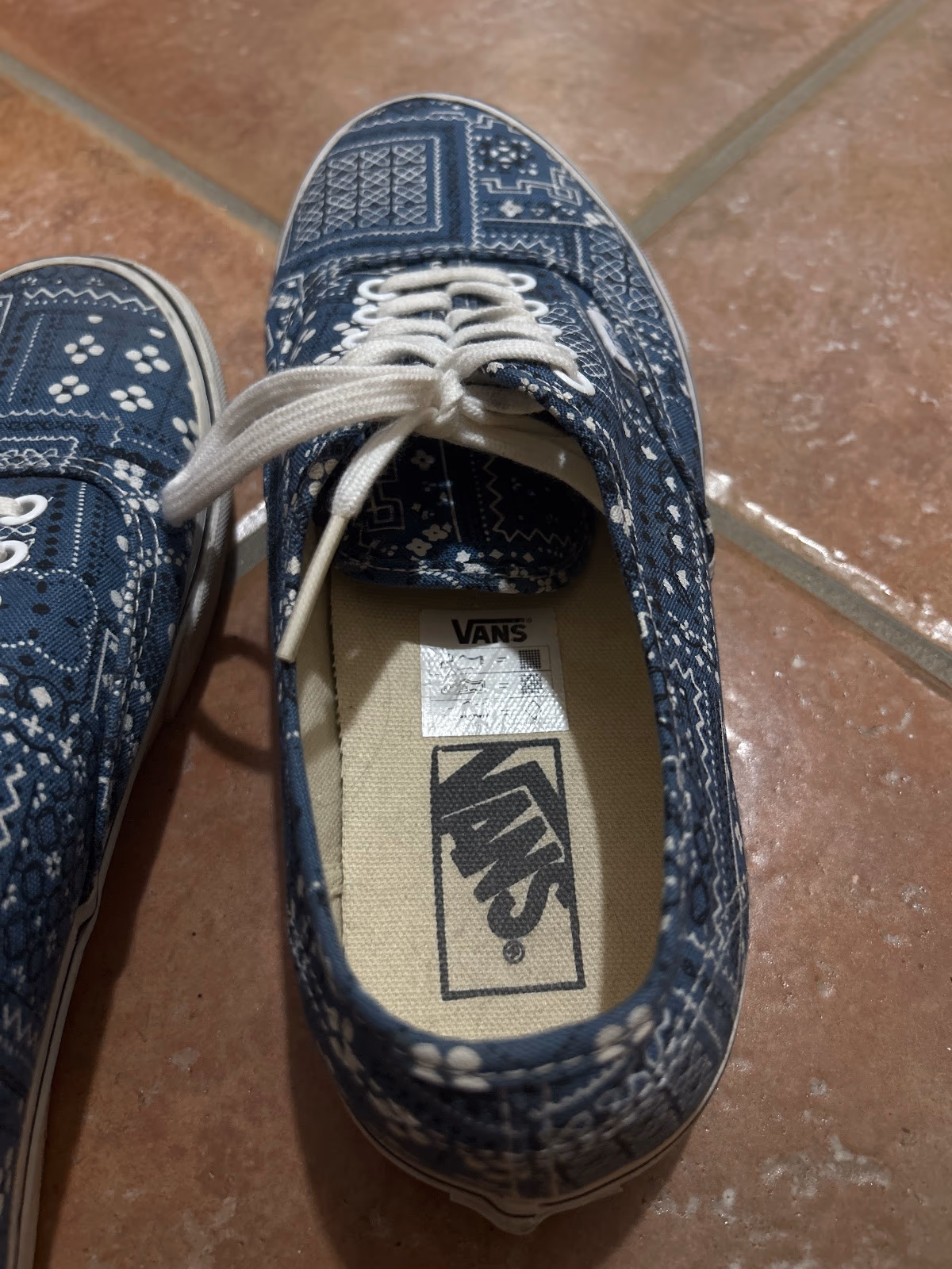 Vans Bandana Print Canvas Trainers, photo 3