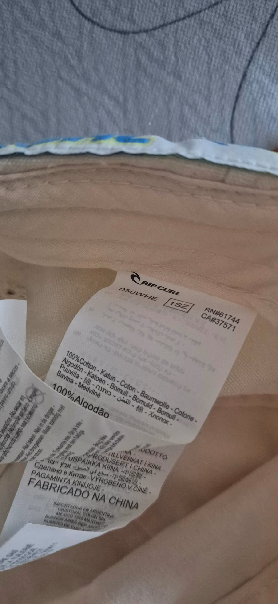 Cappellino da baseball Cream Rip Curl, foto 5
