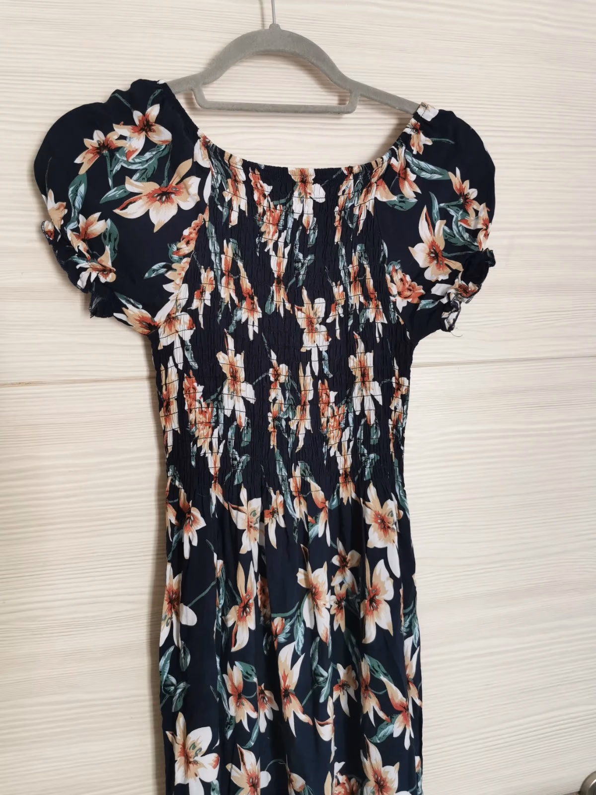 Floral shirred maxi dress, photo 3