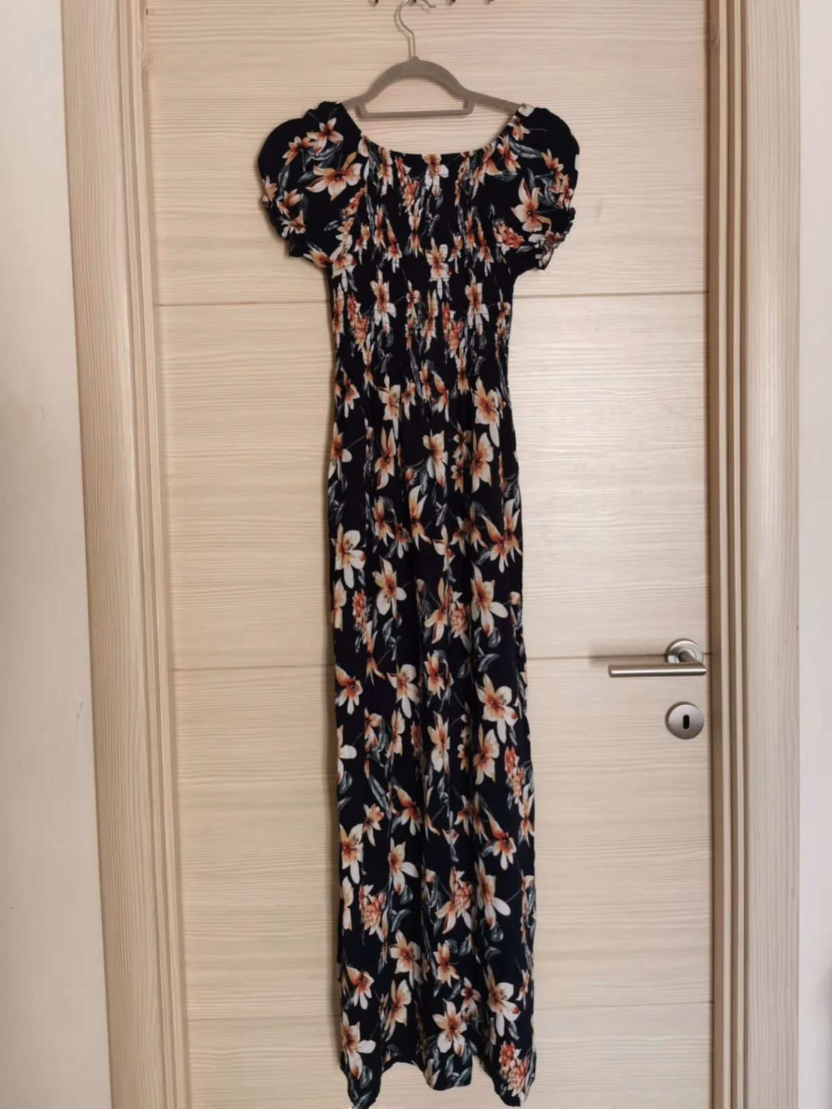 Floral shirred maxi dress, photo 4