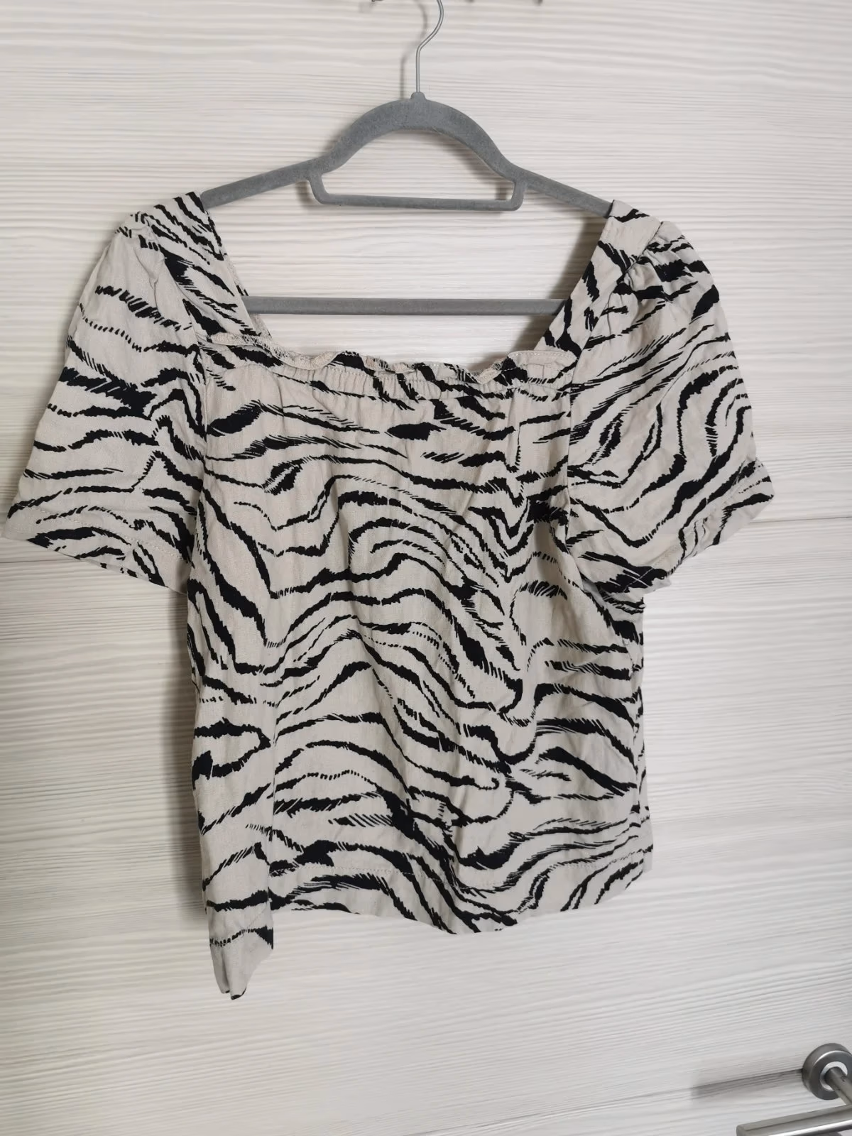 Summer linen and viscose patterned top. size L, photo 3