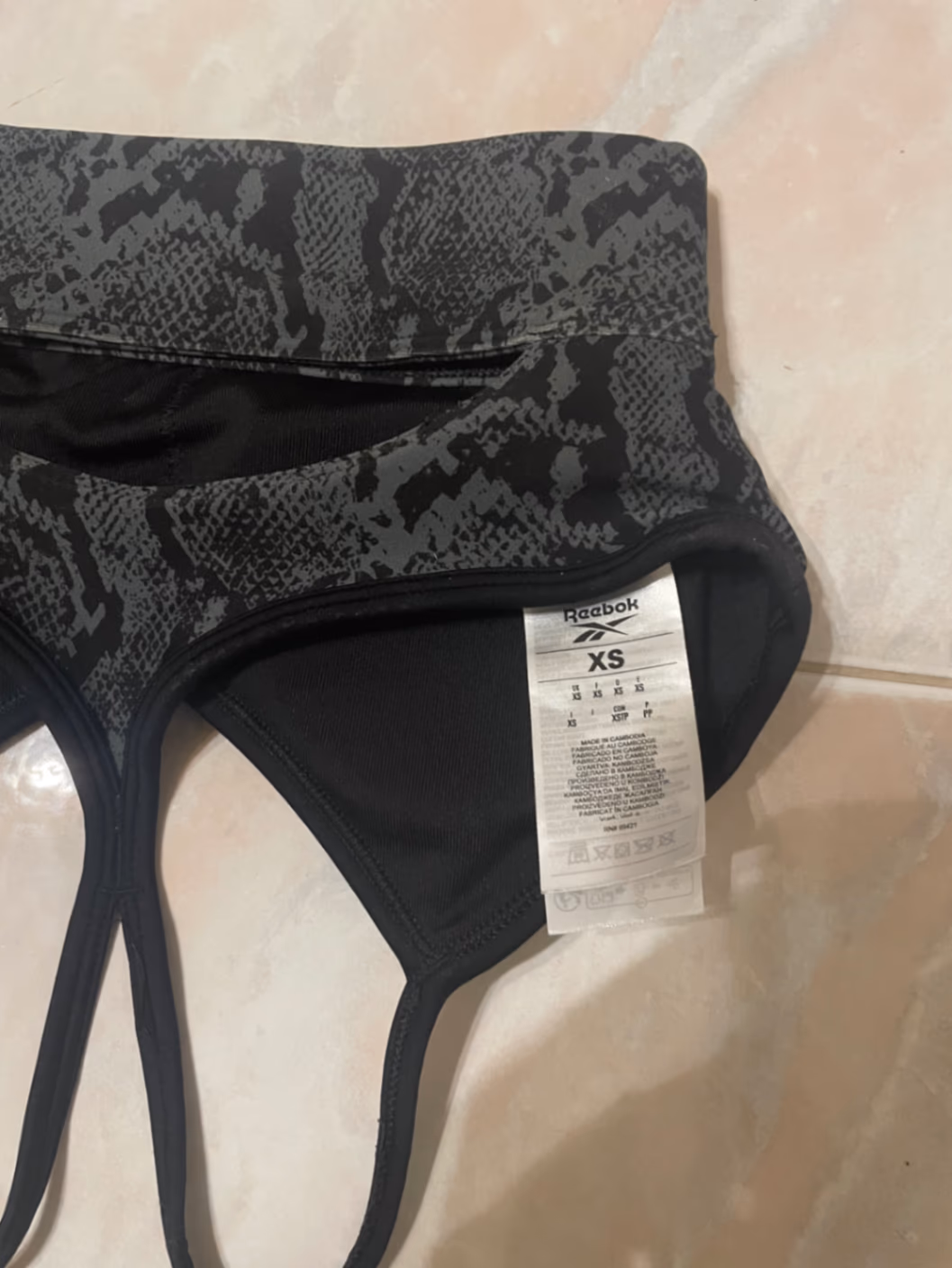Patterned  Reebok Sports Bra, photo 3