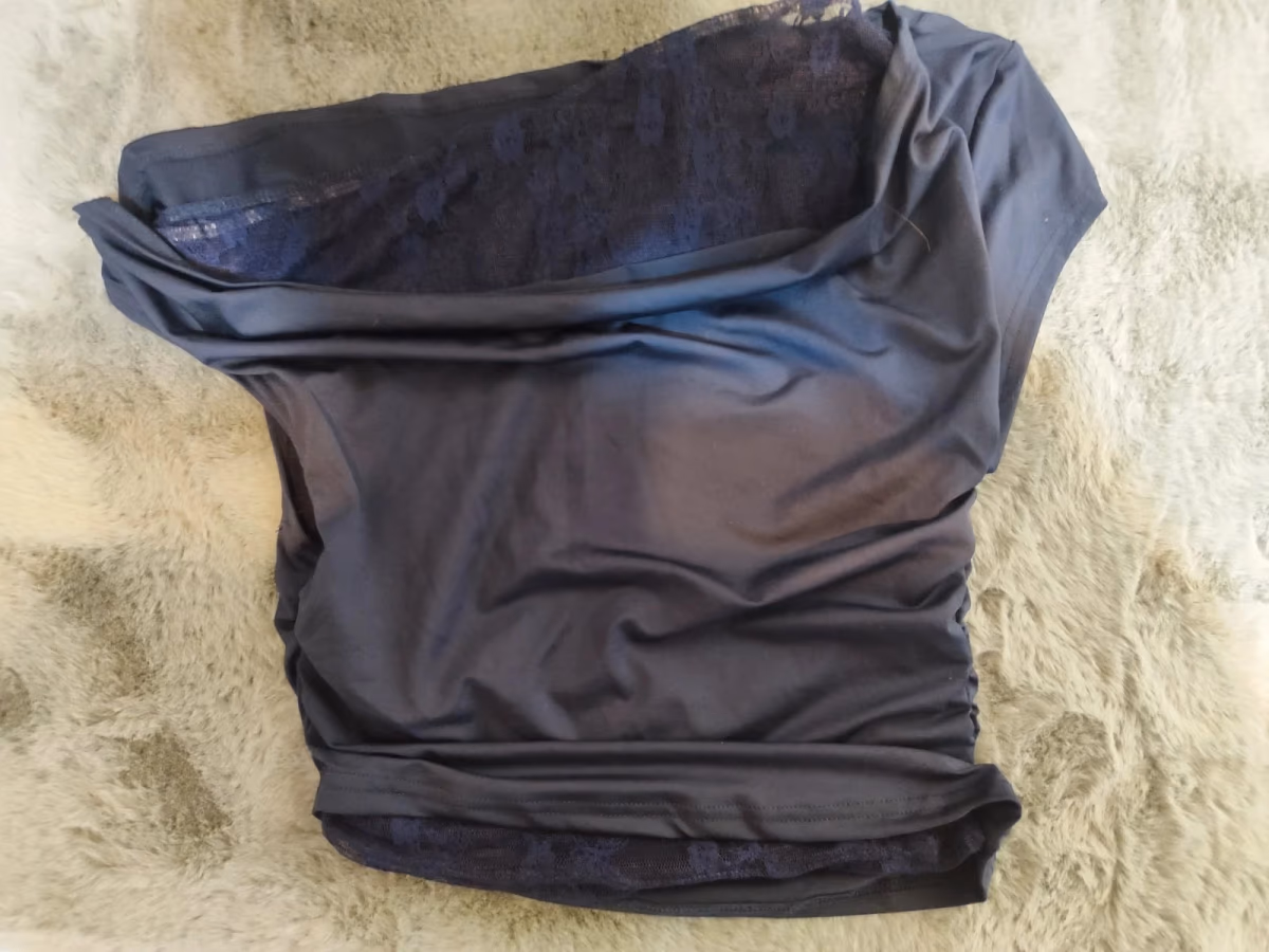 Blue lace top , photo 2