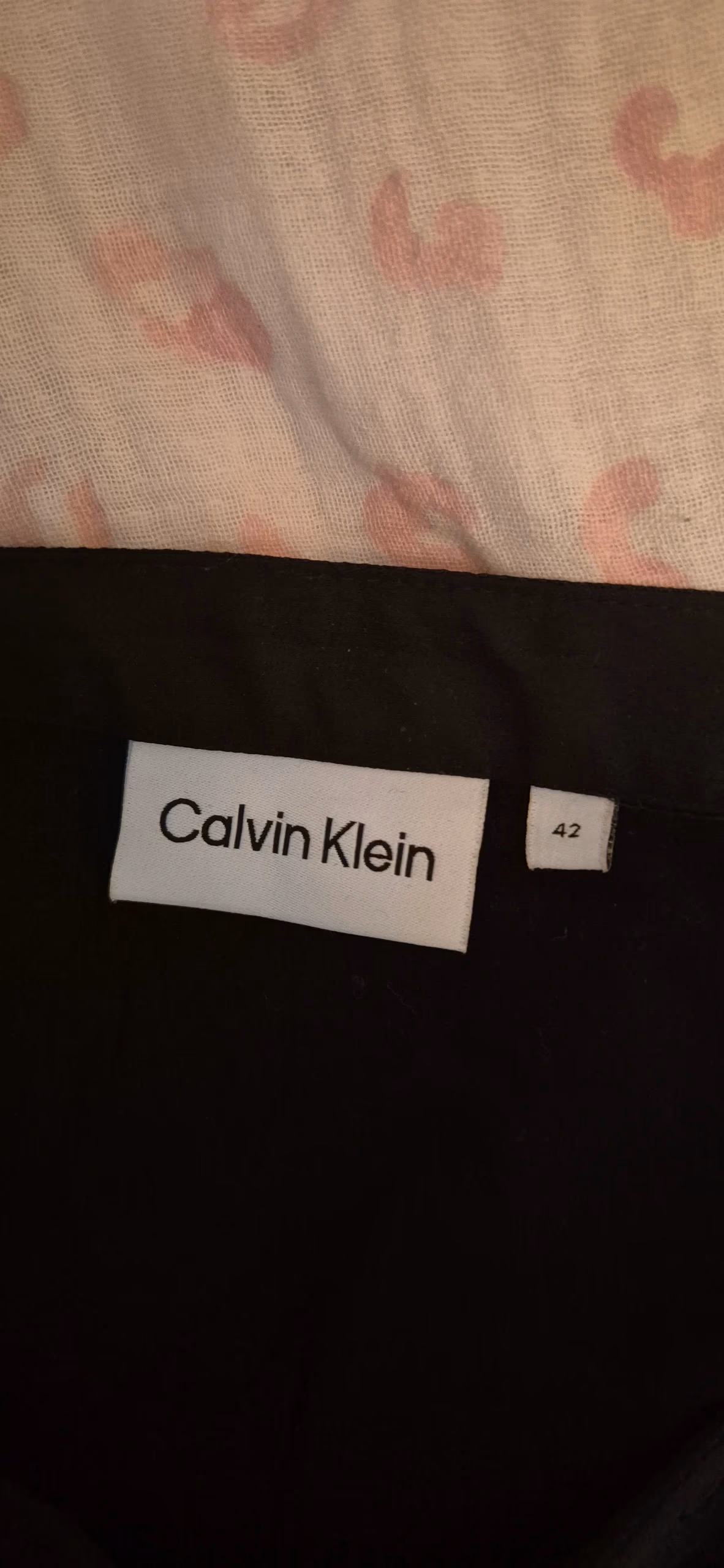 Black satin Calvin Klein midi skirt, photo 4