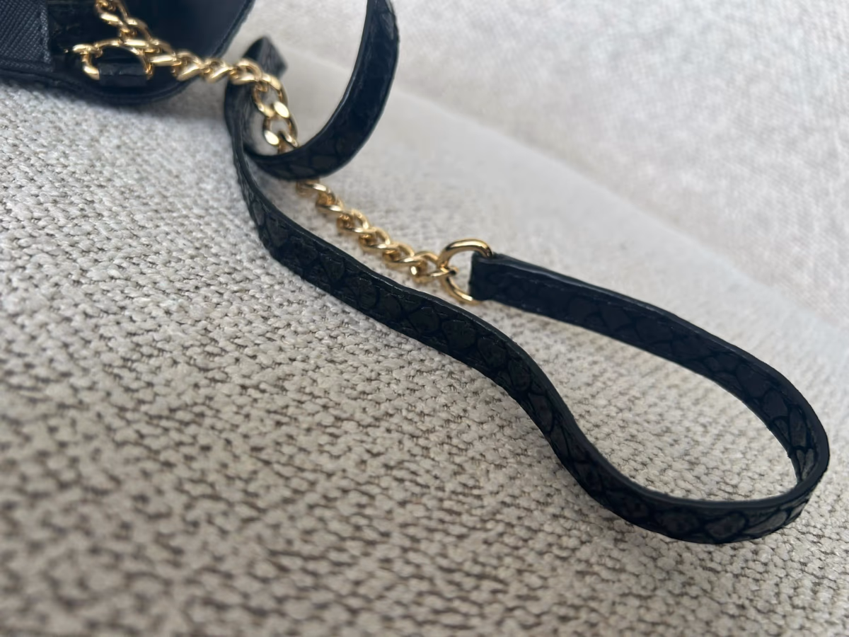 Michael Kors black snake bag, photo 3