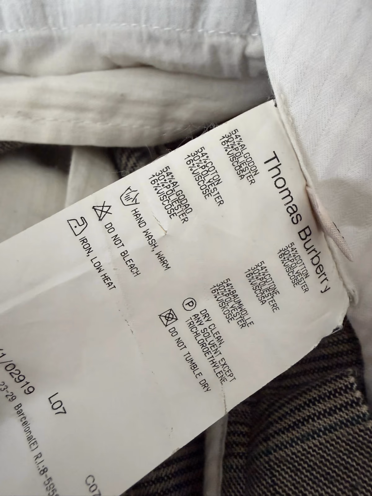 Pantalones a cuadros de Thomas Burberry, foto 2