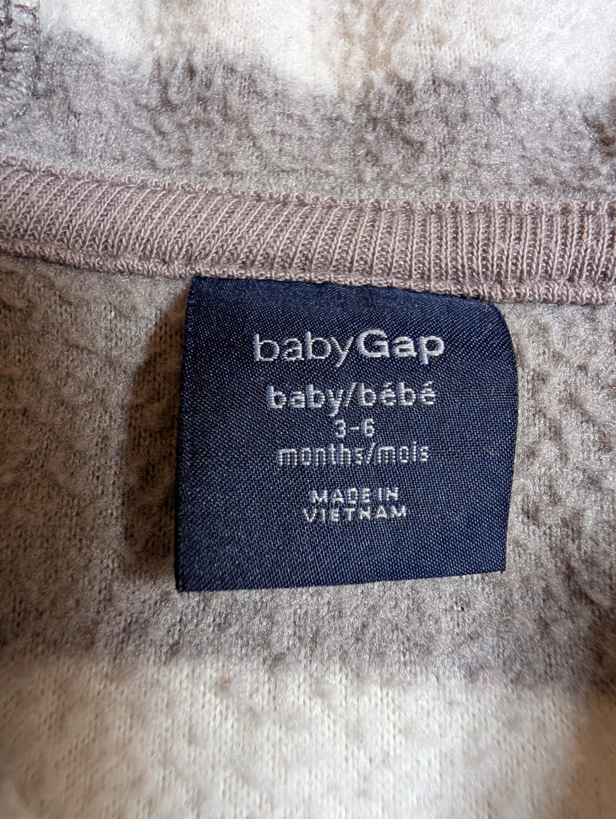 BabyGap fleece striped sleepsuit, photo 2