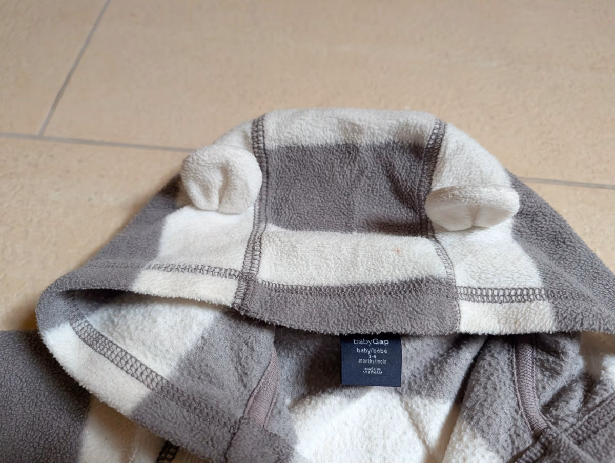 BabyGap fleece striped sleepsuit, photo 4
