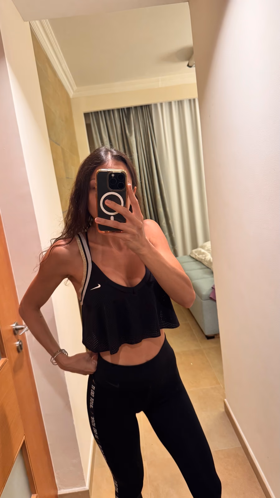 Nike sports set- XS leggins M top, photo 5