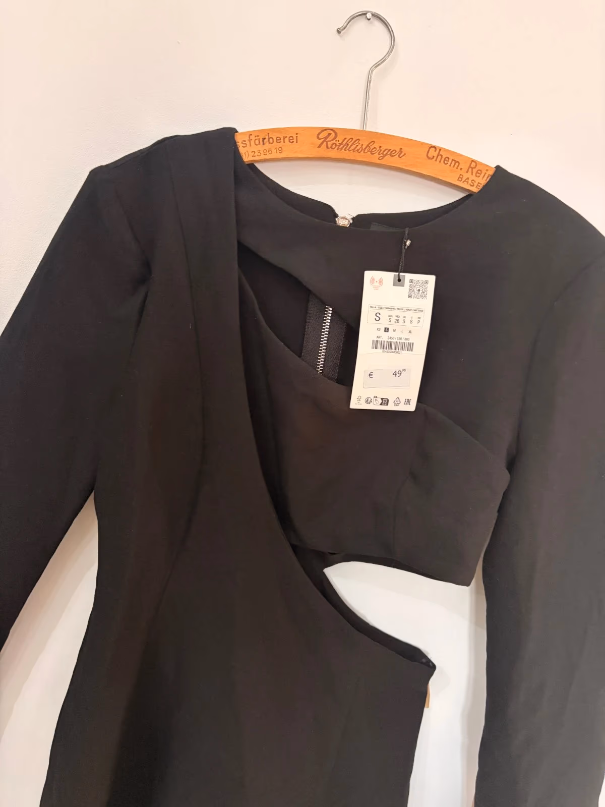 Vestido preto casual da ZARA - Tamanho S, fotografia 3