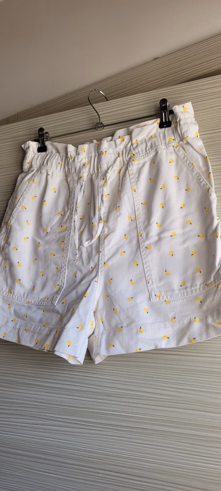 Lemon print paperbag waist shorts, photo 2