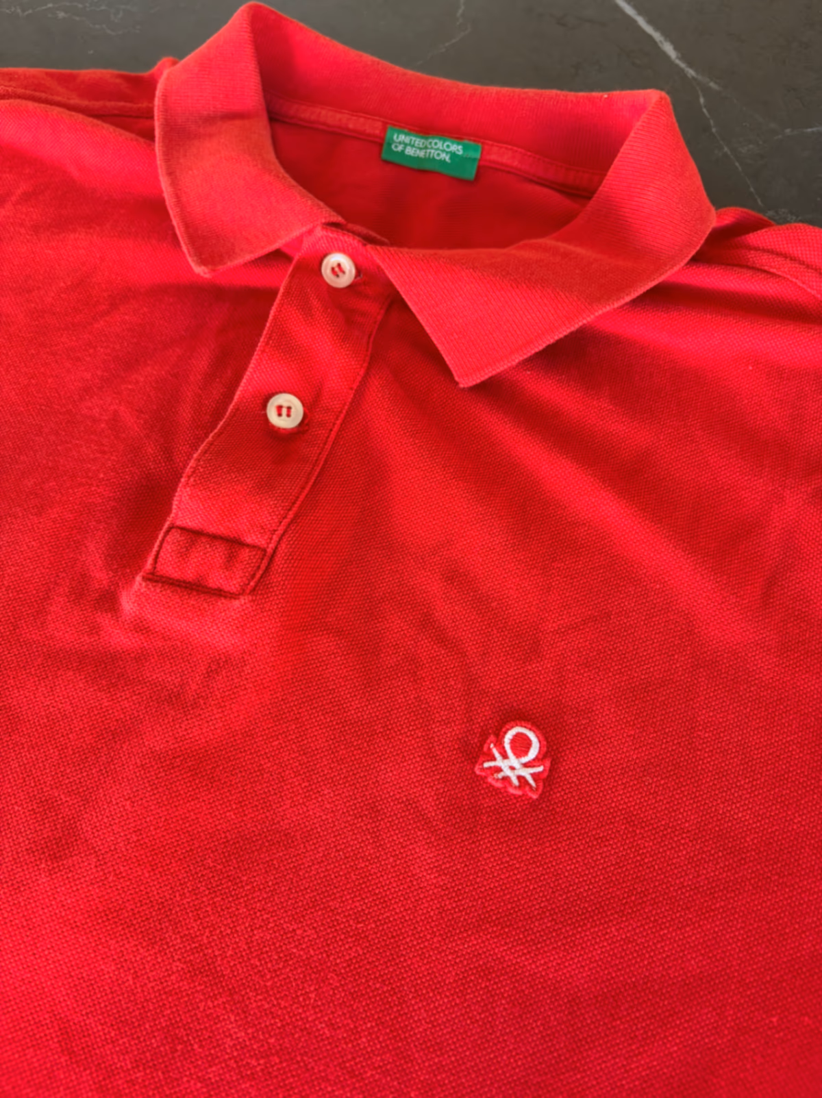 Red classic polo t-shirt United Colors of Benetton, photo 2