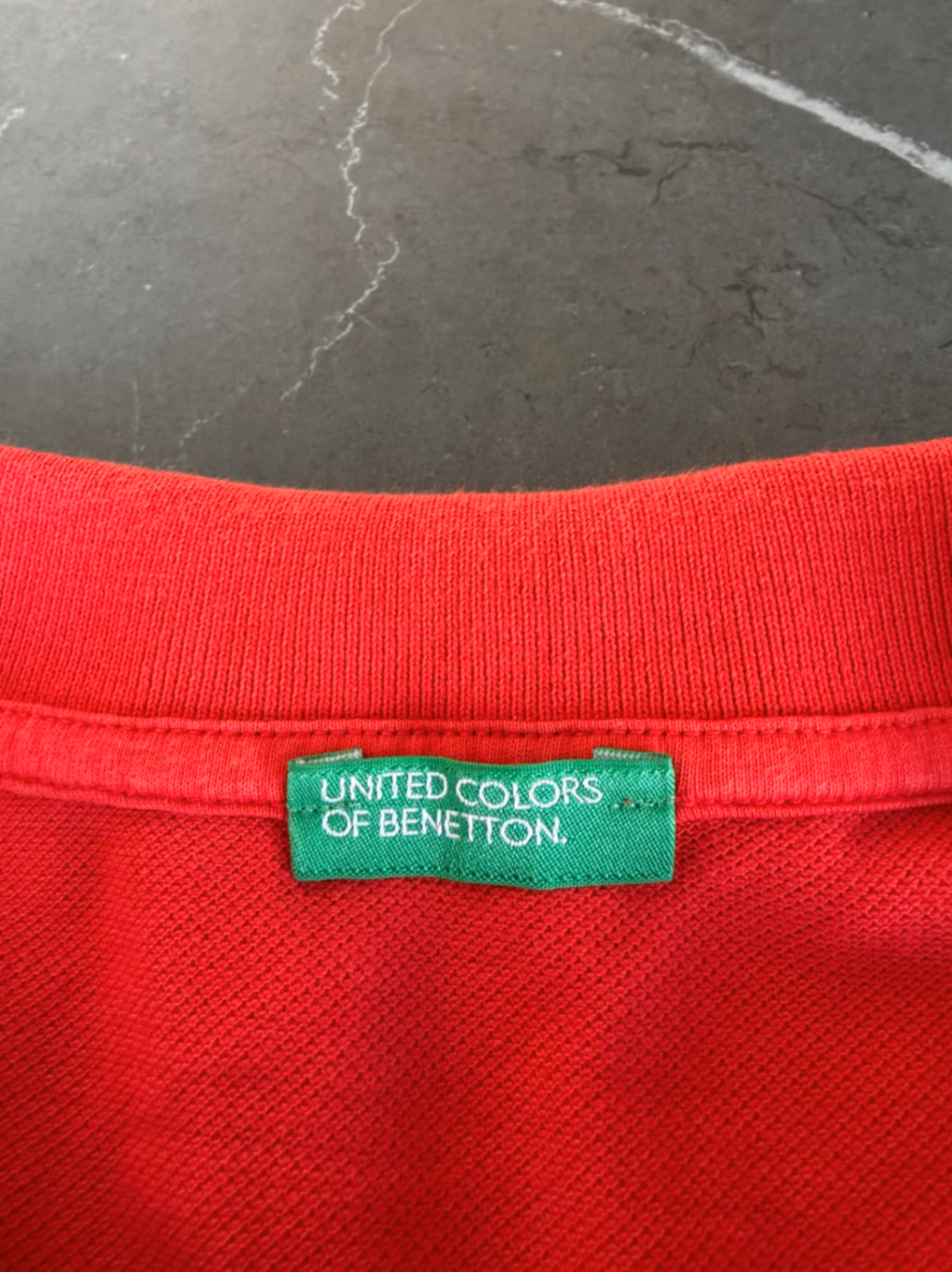 Red classic polo t-shirt United Colors of Benetton, photo 5