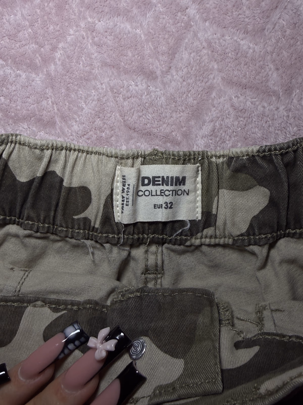 Tally Weijl Camo Cargo Denim Shorts , photo 3