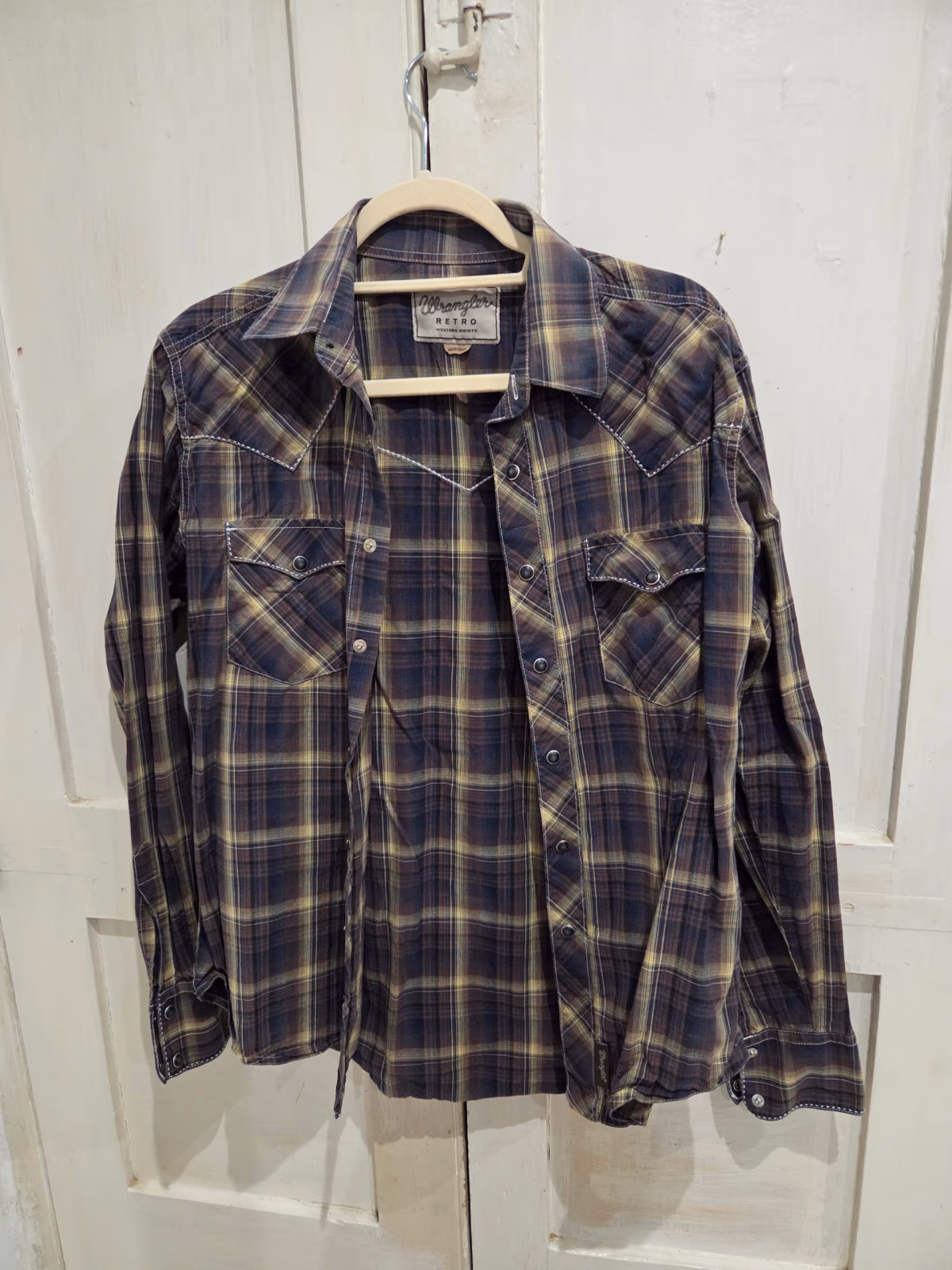 Camisa western a cuadros «Retro» de Wrangler, foto 3