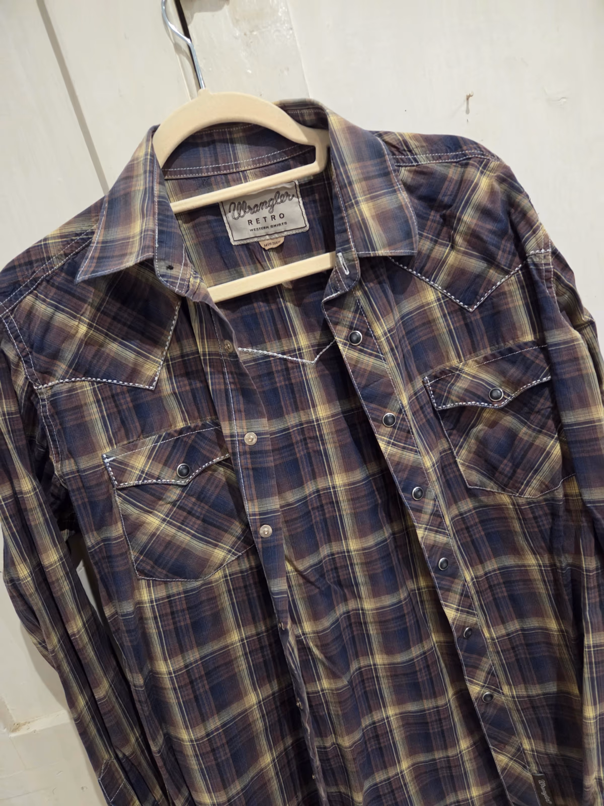 Camisa western a cuadros «Retro» de Wrangler, foto 2