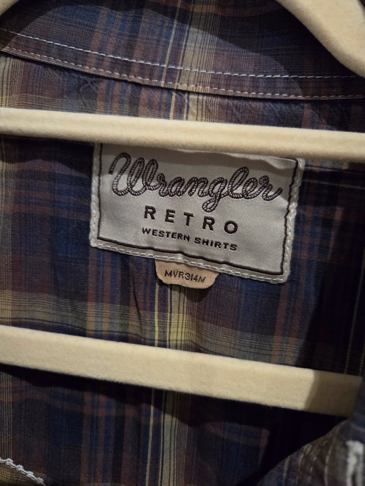 Camisa western a cuadros «Retro» de Wrangler, foto 4