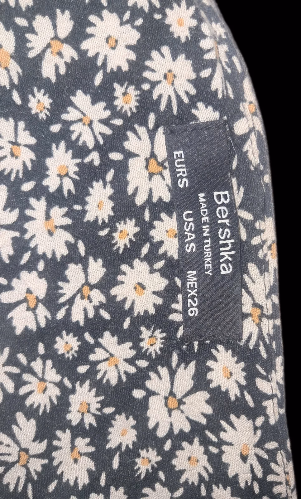Bershka Daisy Tie-Front Jumpsuit Romper - Looks Like A Mini Dress - Size S, photo 3