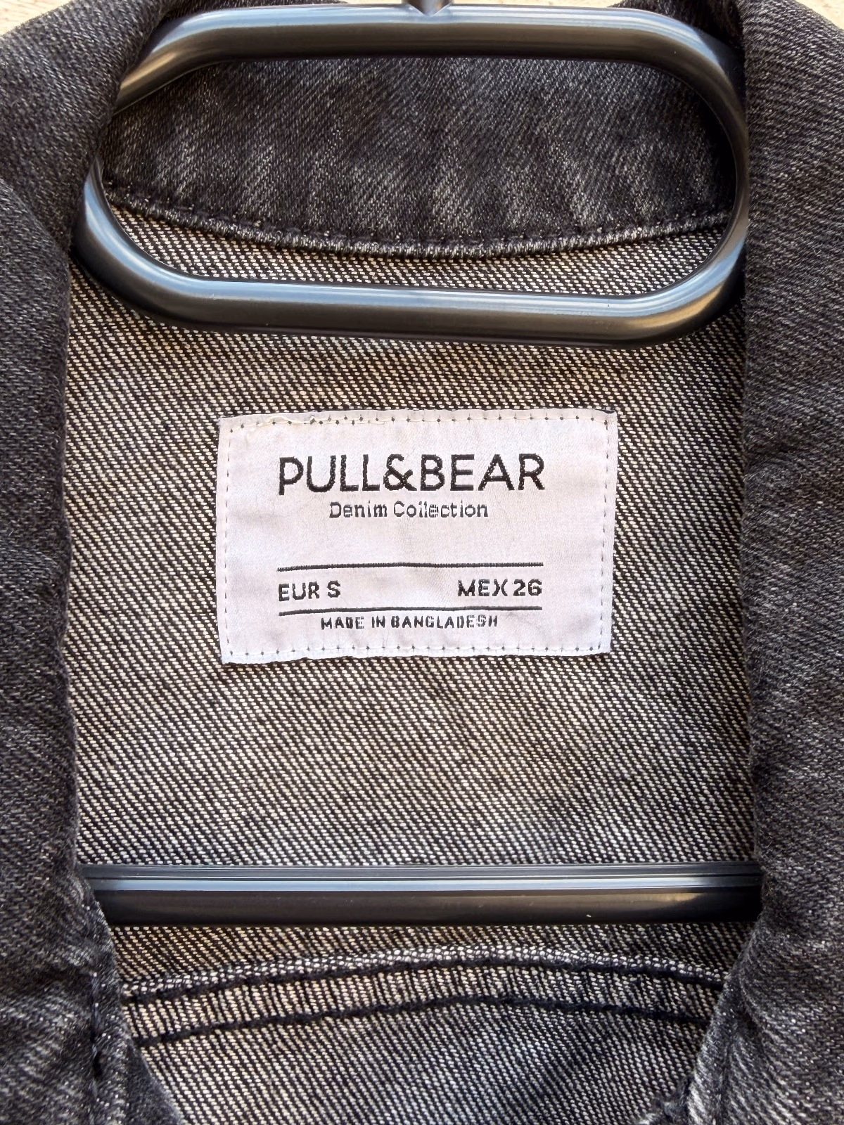 Pull&Bear Black Denim Batwing Jacket, photo 3