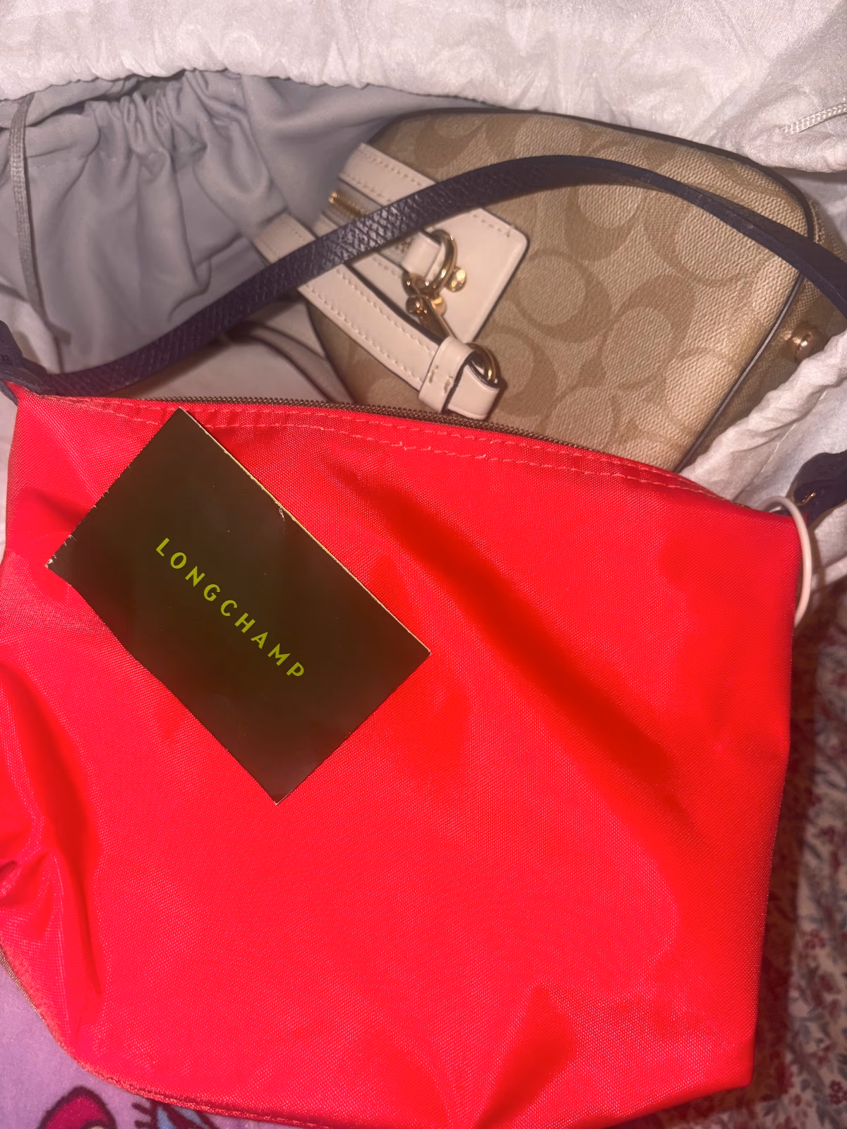 Bolso de hombro Longchamp Le Pliage «Replay», edición limitada, foto 7