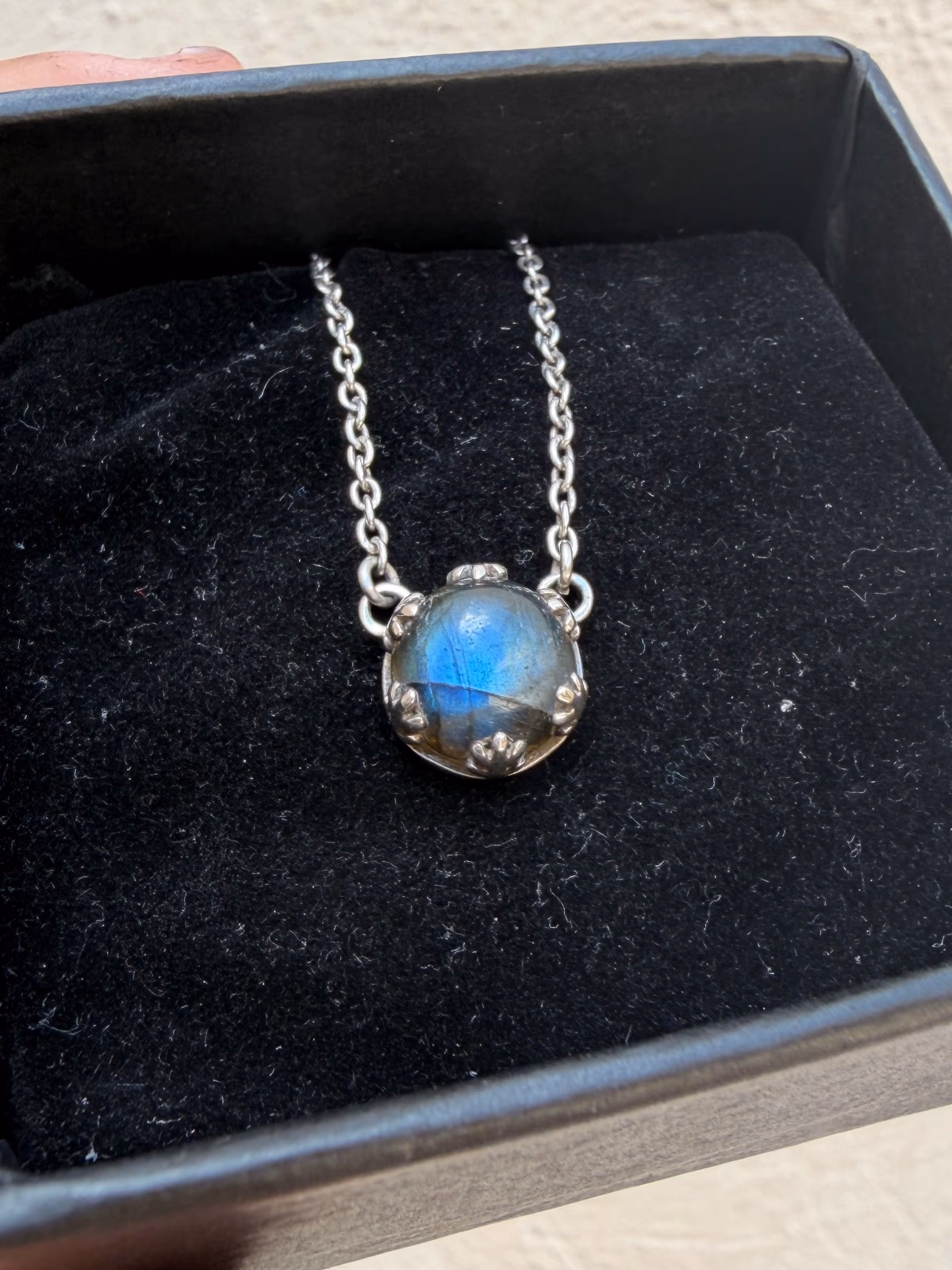 Labradorite 925 Sterling Silver Pendant Necklace, photo 2