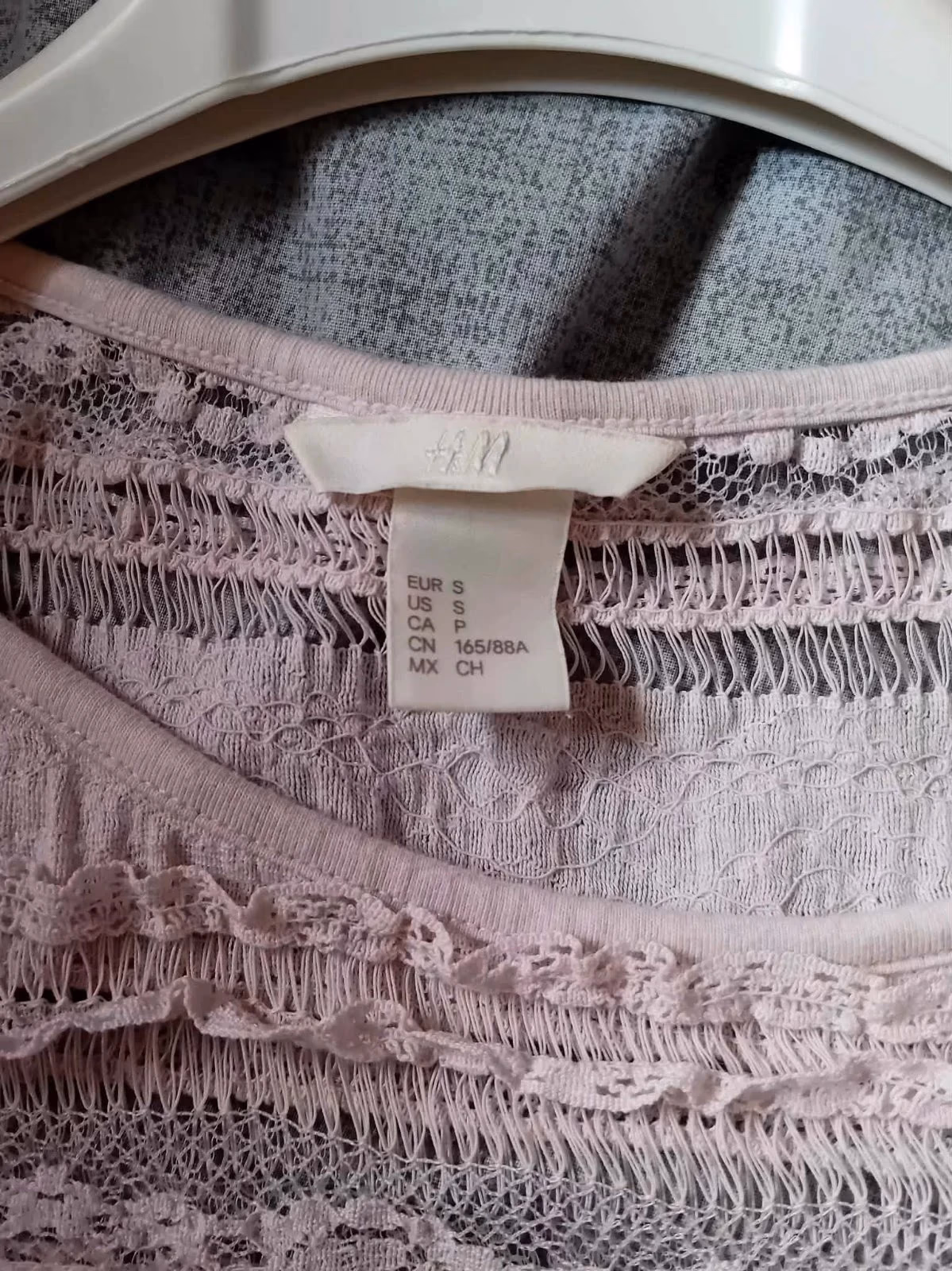 Pink lace detail t-shirt, photo 3