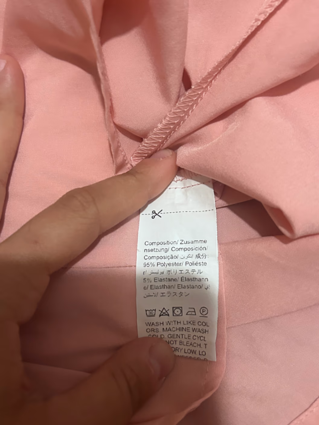 Pink twist front long sleeve shirt, photo 2