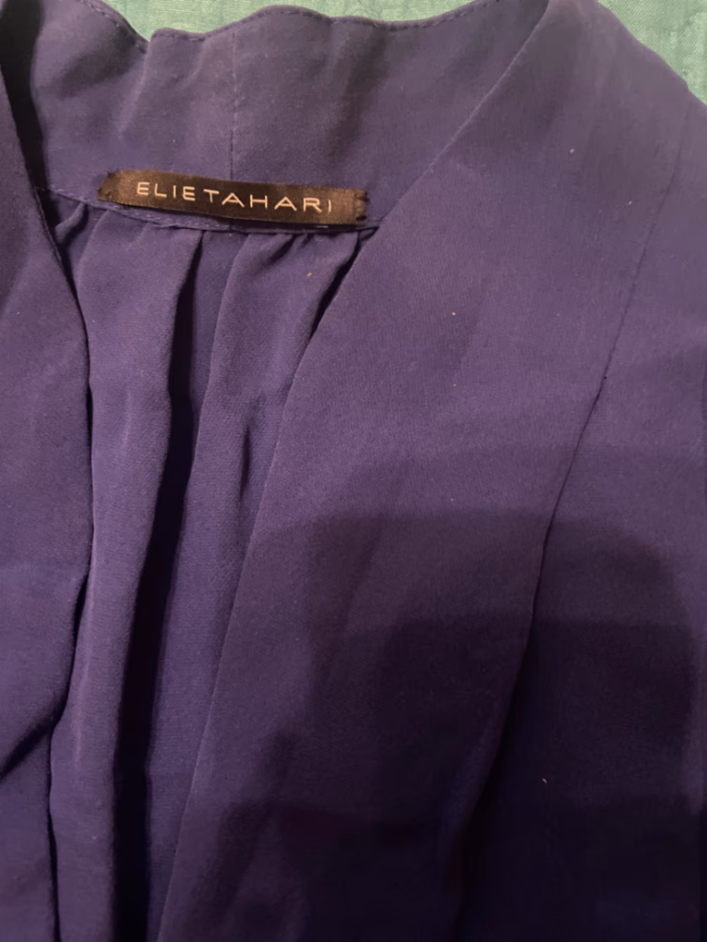 Camicia blu a trama, foto 4