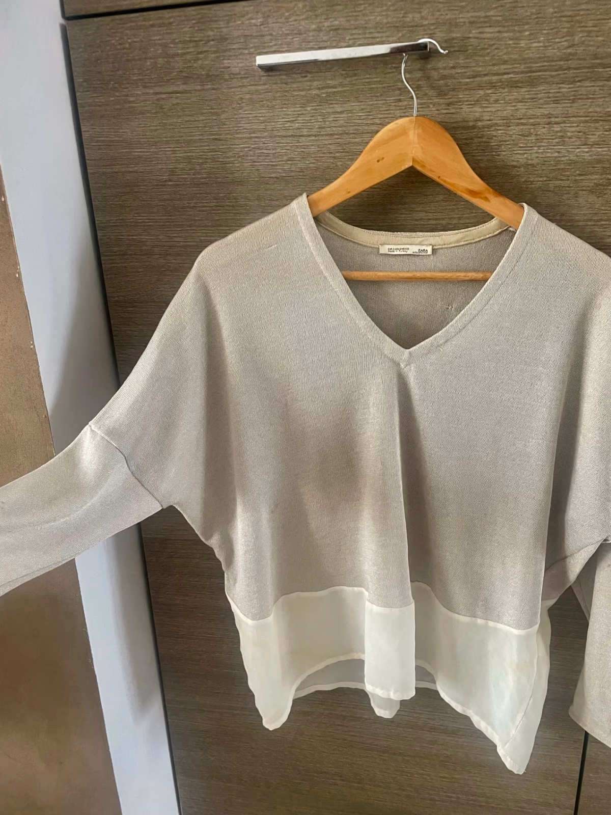 Zara V-Neck Batwing Top, photo 2